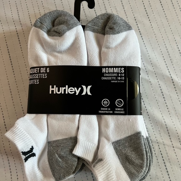 New Hurley 6 pack Low Cut Socks - Picture 2 of 3